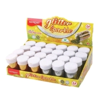 DISPLAY DE BRILLANTINAS DE 8 grs 12 DORADO Y 12 PLATA
