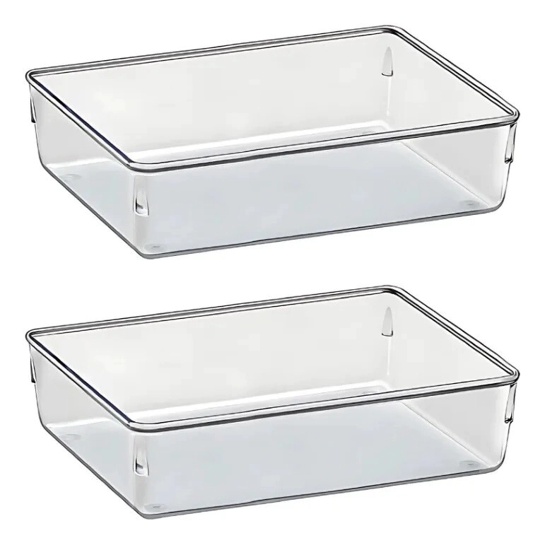 POTES ORG. MODULAR CUADRADO GRANDE 2 POTES DE 24X16X5.5CM C/U