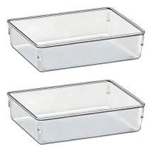 POTES ORG. MODULAR CUADRADO GRANDE 2 POTES DE 24X16X5.5CM C/U