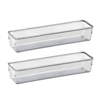 2 POTES ORG. MODULAR RECTANGULAR LARGO2 POTES DE 32X8X5.5CM C/U