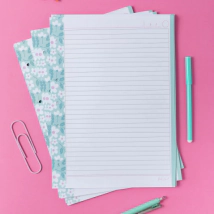 REPUESTO A4 CON DISE&Ntilde;O RAYADO X 80 HOJAS 80GRS. V10900