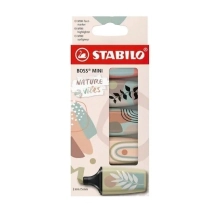 RESALTADOR MINI BOSS NATURE ESTUCHE x 5