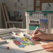 Marcador artistico doble punta al alcohol INTRO X60