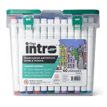Marcador artistico doble punta al alcohol INTRO X60