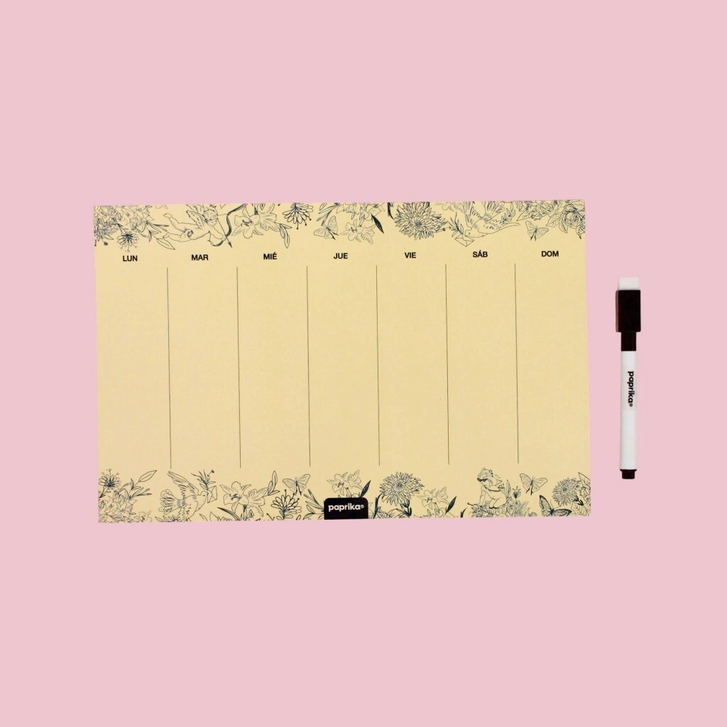 PLANNER SEMANAL IMANTADO 18X28 CUPIDO