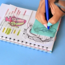 NOTAS ADHESIVAS 76X76MM TRANSPARENTES CIELO