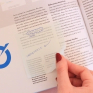 NOTAS ADHESIVAS 76X76MM TRANSPARENTES HIELO