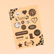 STICKERS A5 ANIMAL PRINT