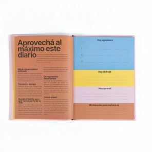 JOURNAL DE GRATITUD 14X19 TAPA DURA COLOR BLOCK - OFF WHITE