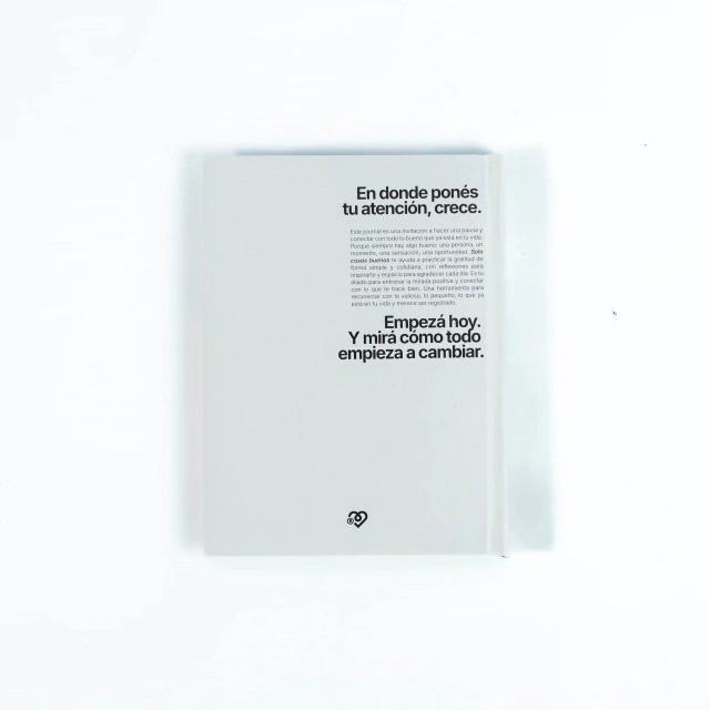 JOURNAL DE GRATITUD 14X19 TAPA DURA COLOR BLOCK - OFF WHITE