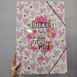 Carpeta 3 Solapas A3 - con el&aacute;stico- Pack x 12 unidades surtidas