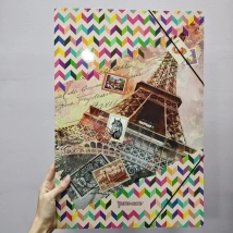 Carpeta 3 Solapas A3 - con el&aacute;stico- Pack x 12 unidades surtidas