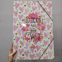 Carpeta 3 Solapas A3 - con el&aacute;stico- Pack x 12 unidades surtidas