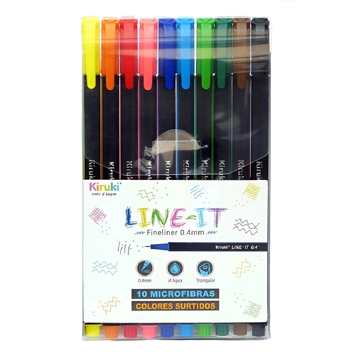 MICROFIBRAS LINE IT X 10 COL CLASICOS