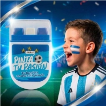 MAQUILLAJE ARTISTICO BANDERA ARG