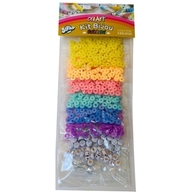 CREART BIJOU RAINBOW X 9 BOLSITAS
