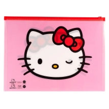 Sobre A4 con cierre zip Hello Kitty