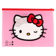 Sobre A4 con cierre zip Hello Kitty