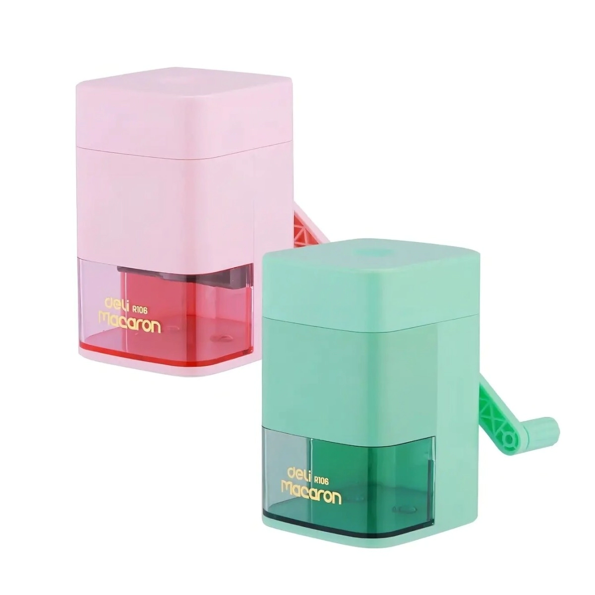 Sacapuntas giratorio AUTO-FEED MACARON - 2 Colores