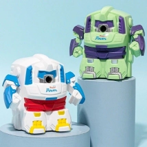 Sacapuntas giratorio robot - Verde y Blanco