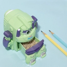 Sacapuntas giratorio robot - Verde y Blanco
