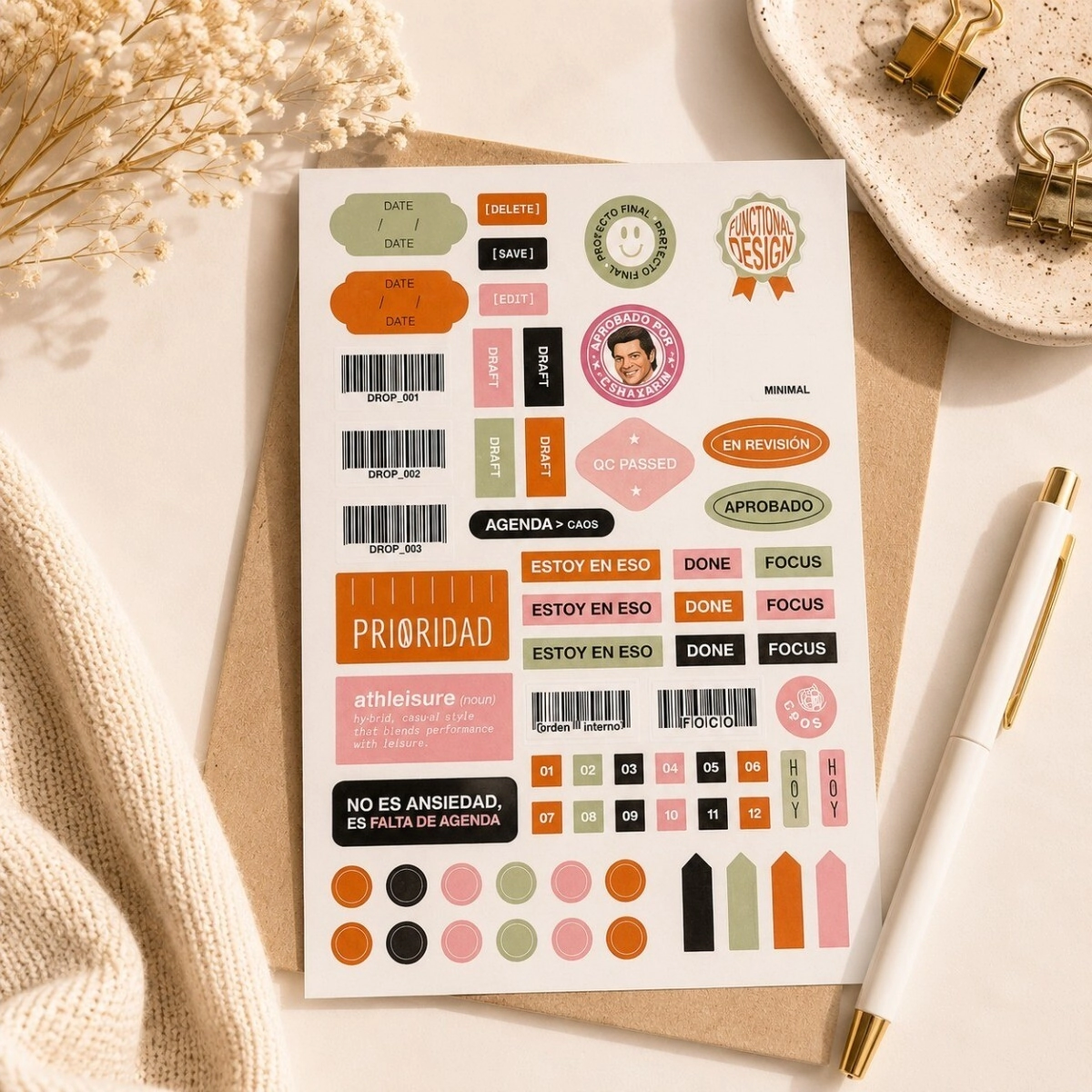 STICKERS A5 MINIMAL
