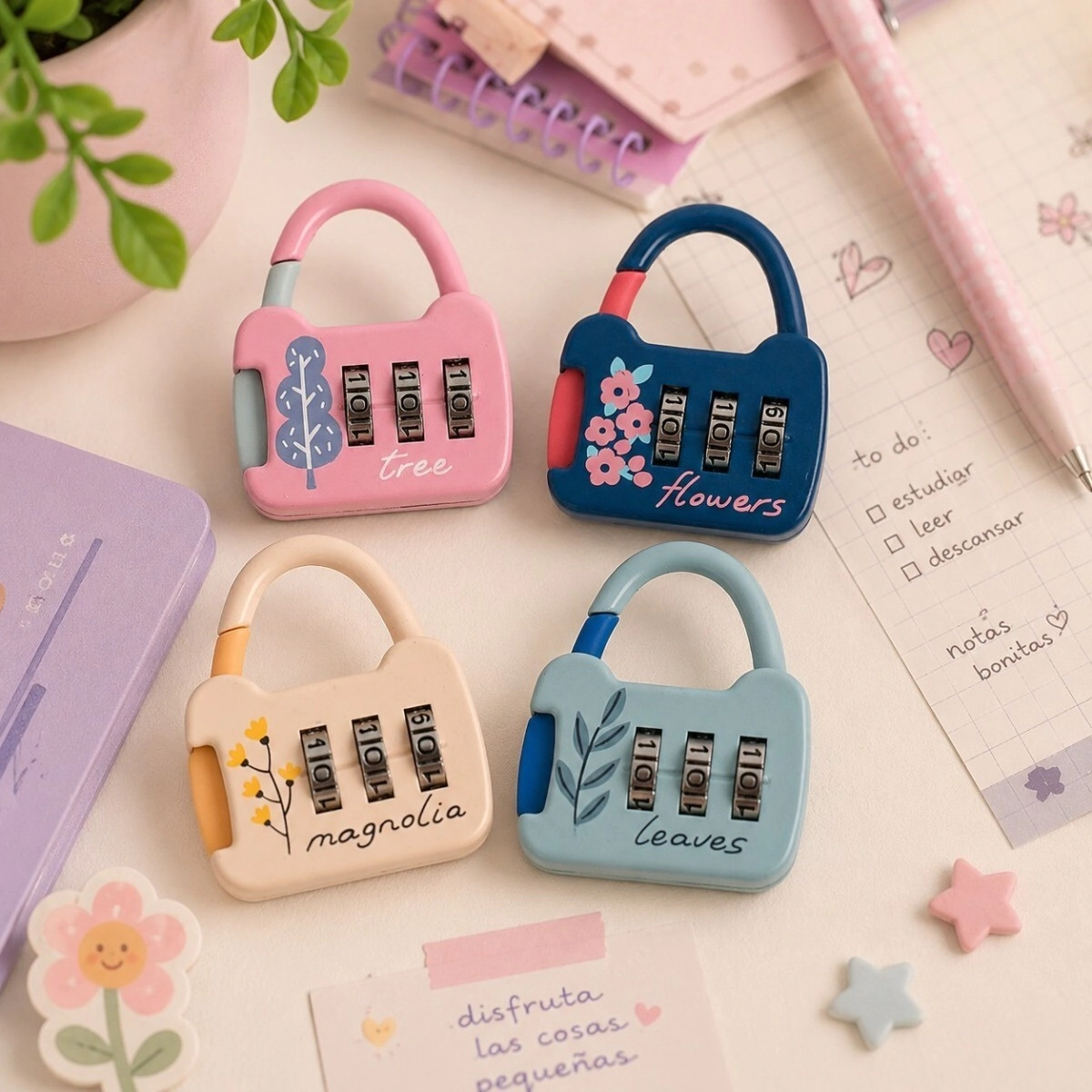 CANDADO TALBOT FANTASIA HAPPY BITS 4 Motivos