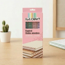 ESPIRAL A4 DOBLE ALAMBRE 2:1 1/2 16PCS SURT PASTEL