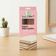 ESPIRAL A4 DOBLE ALAMBRE 2:1 1/2 16PCS SURT BASICO