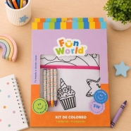 Kit coloreo delantal Fun World Rainbow