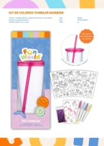 Kit coloreo tumbler Fun World Rainbow