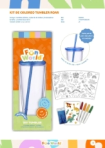 Kit coloreo tumbler Fun World Roar