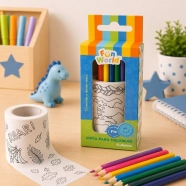 Cinta adhesiva colorear Fun World Roar