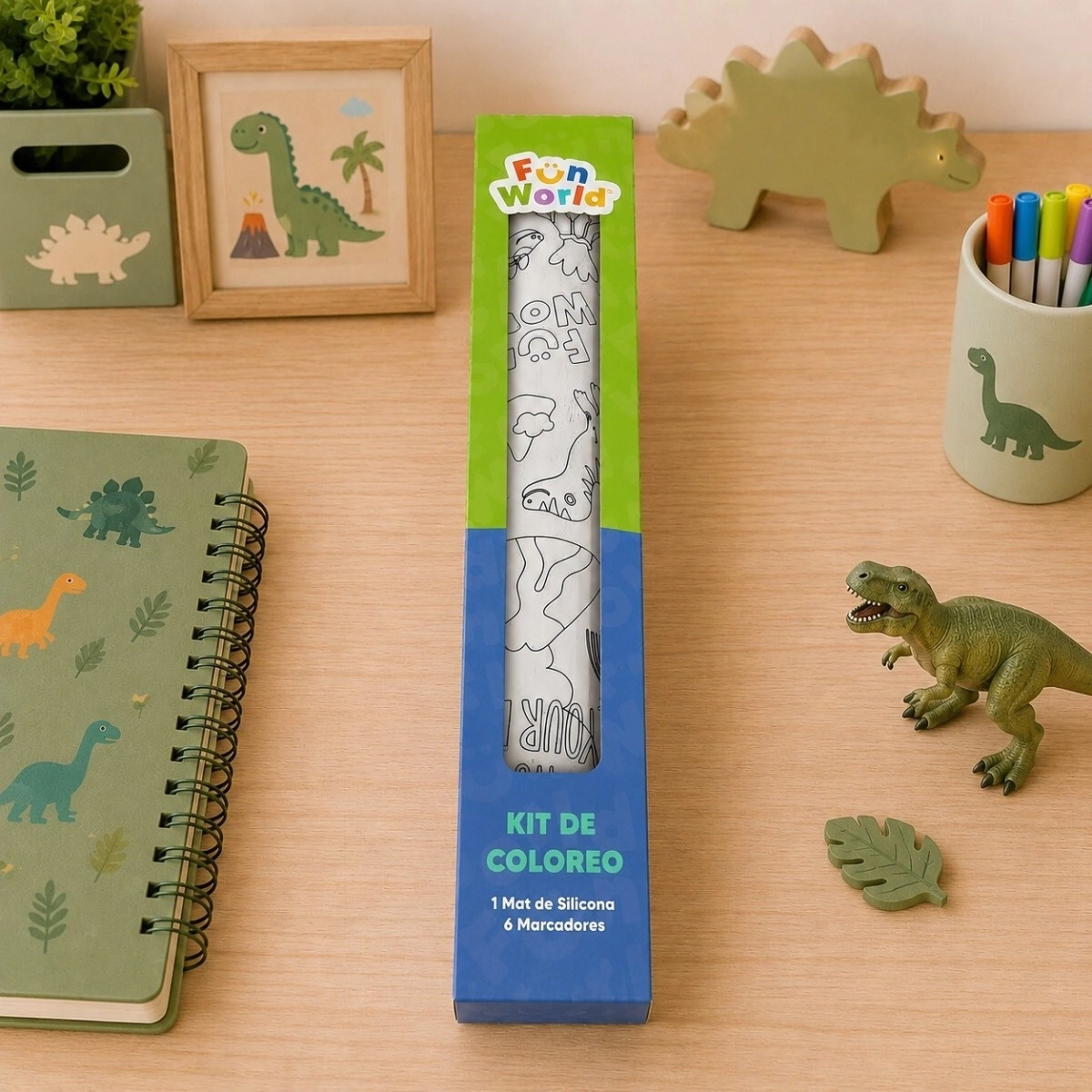 Mat de silicona coloreable Fun World Roar