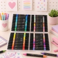 MARCADORES GLITTER DOBLE PUNTA X 48 UNID.