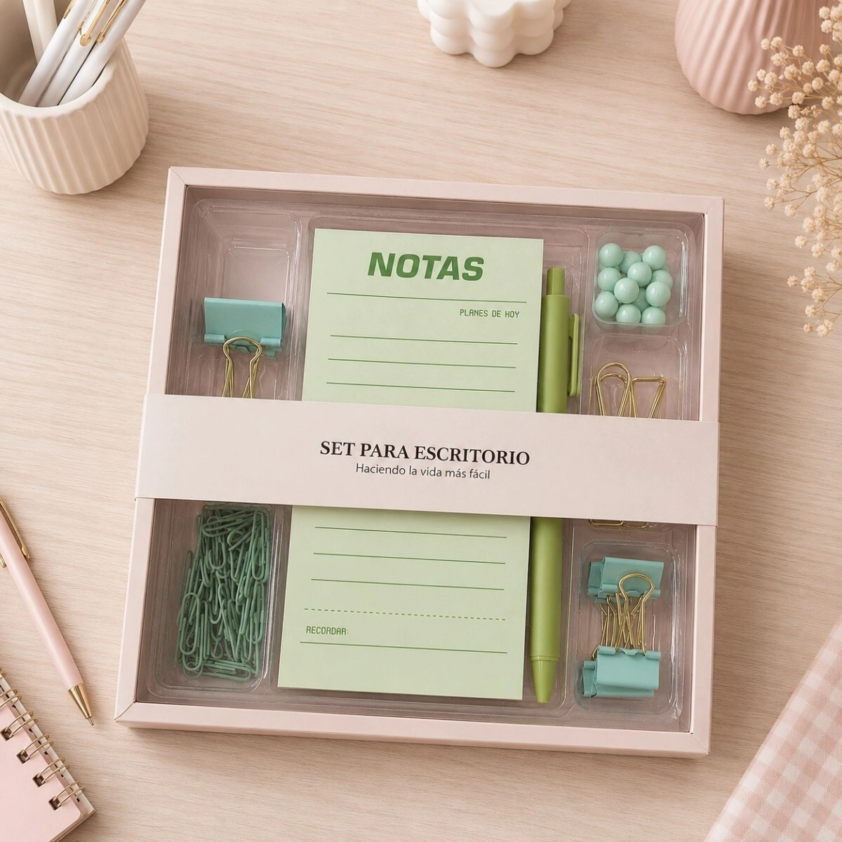 SET DE ESCRITORIO TRIUNFANTE VERDE