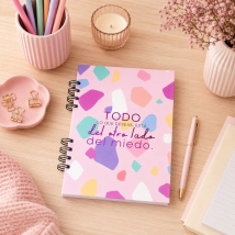CUADERNO A5 TAPA DURA RAYADO ESPIRAL