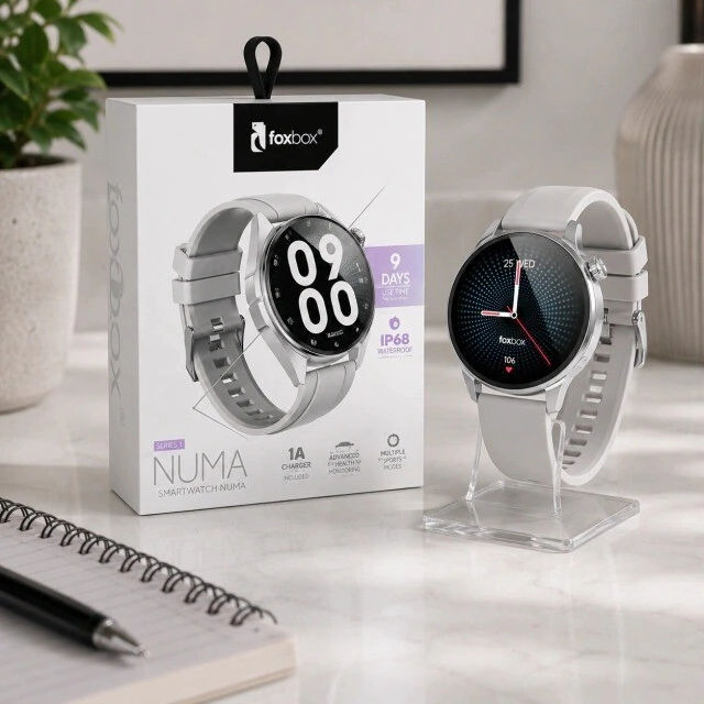 SMARTWATCH FOXBOX- URBANO NUMA GPS - PLATEADO