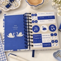AGENDA 10X15 DIA POR PAGINA CISNES