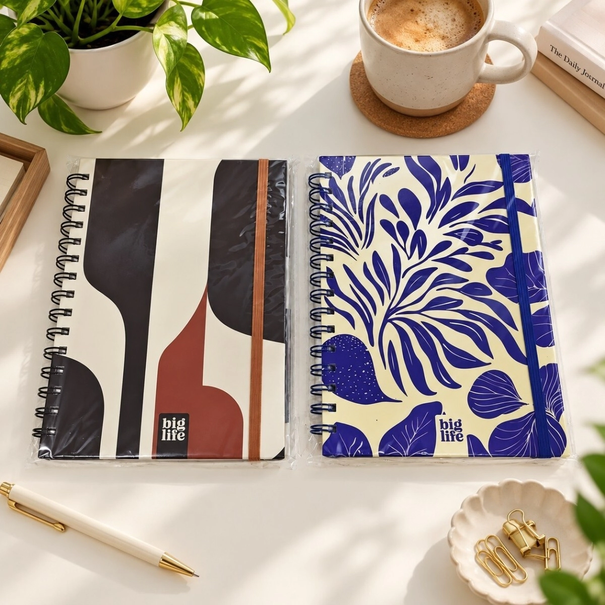 NOTEBOOK 15X21  RAYADO GEO CHOCO
