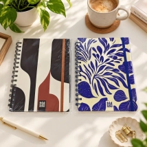 NOTEBOOK 15X21  RAYADO GEO CHOCO