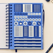 AGENDA 16X22 DIA POR PAGINA BLUE ORGANIC