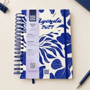 AGENDA 16X22 DIA POR PAGINA BLUE ORGANIC
