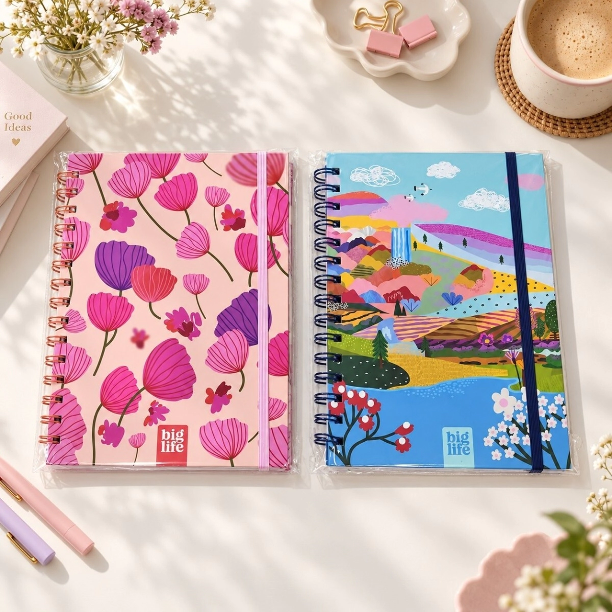 NOTEBOOK 15X21  RAYADO  BIG-LANDSCAPE