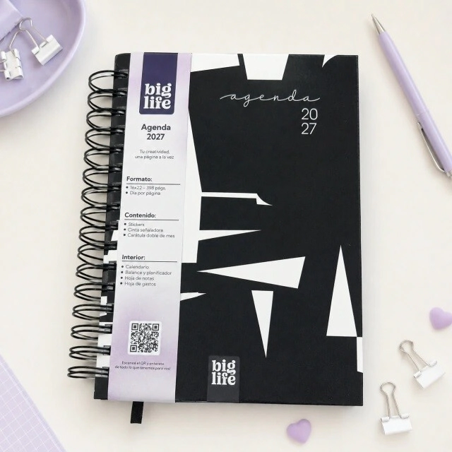 AGENDA 16X22 DIA POR PAGINA MONOCROMO BLOCK