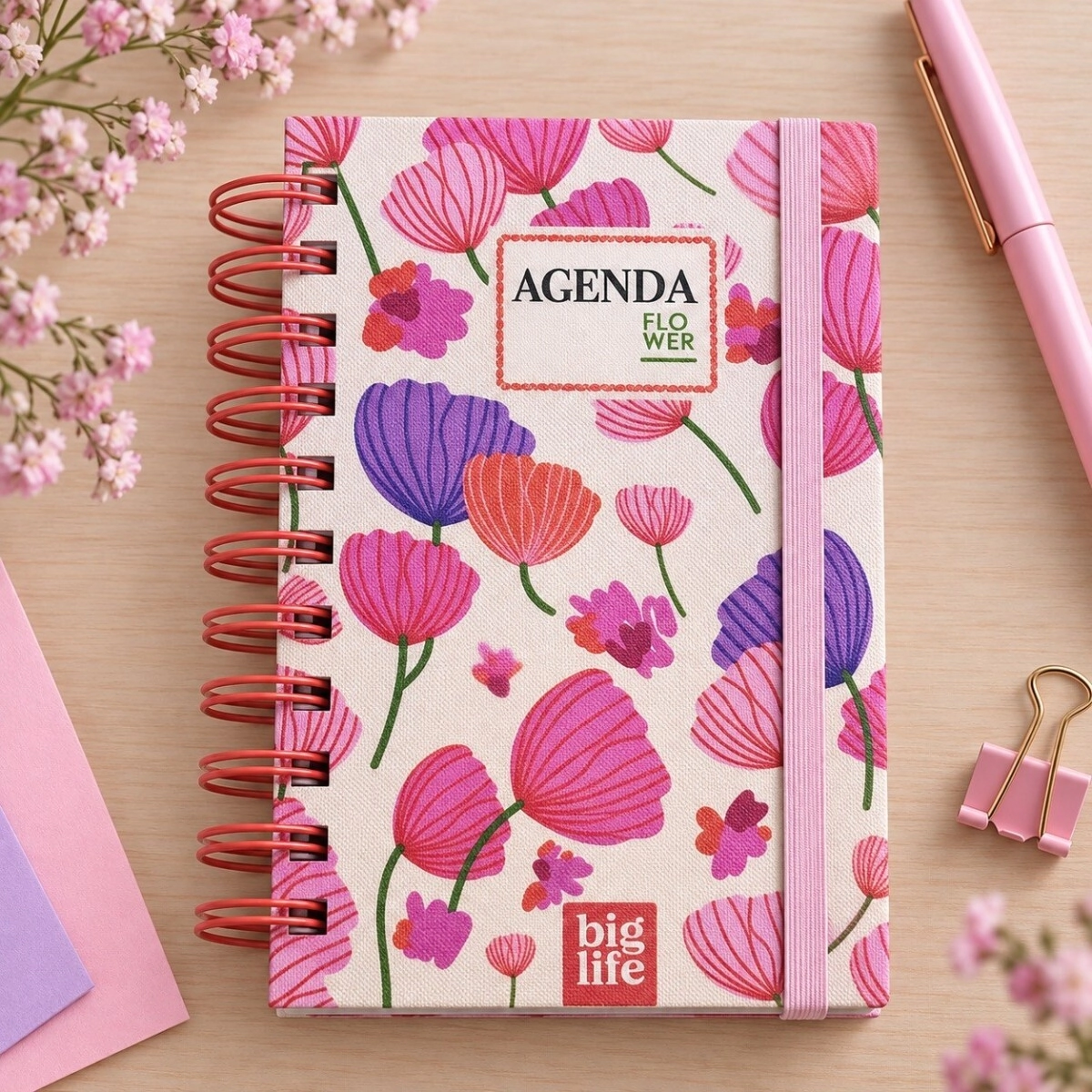 AGENDA 10X15 DIA POR PAGINA FLOWER