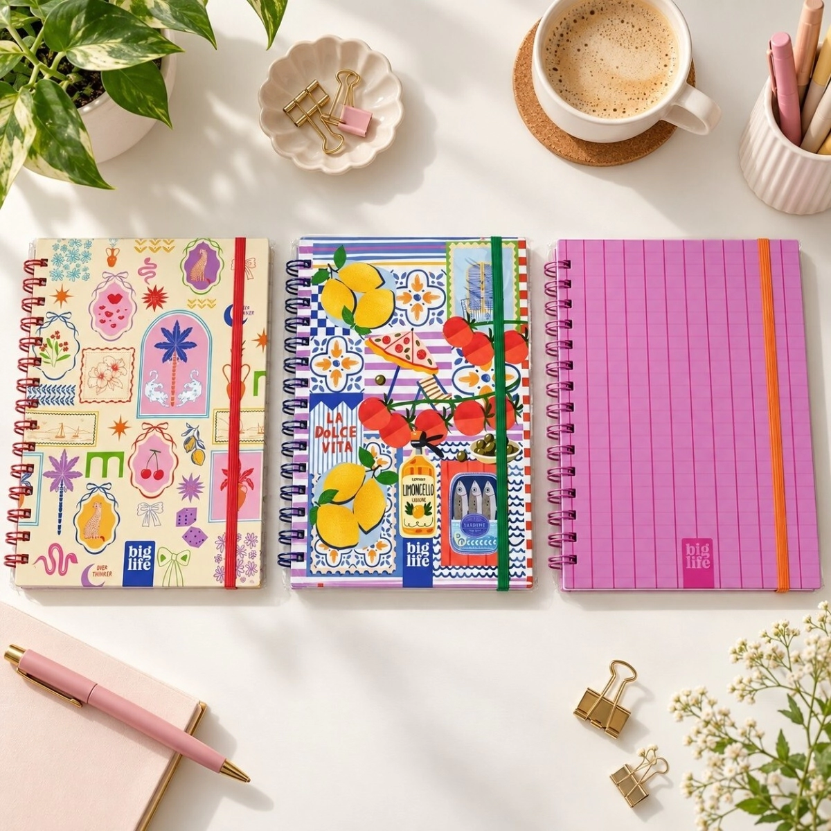 NOTEBOOK 15X21  RAYADO PASTEL