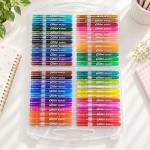 Marcador c/glitter - 48 colores