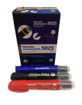 MARCADOR RECARGABLE  PERMANENTE x12 3 col chanf