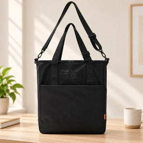 Bolso shopper con cierre en acceso. Portanotebook y portabotellas.  38x32x14cm   10/26